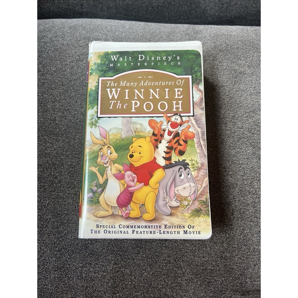 Walt Disney The Many Adventures of Winnie the Pooh Commemorative VHS NTSC Anima…